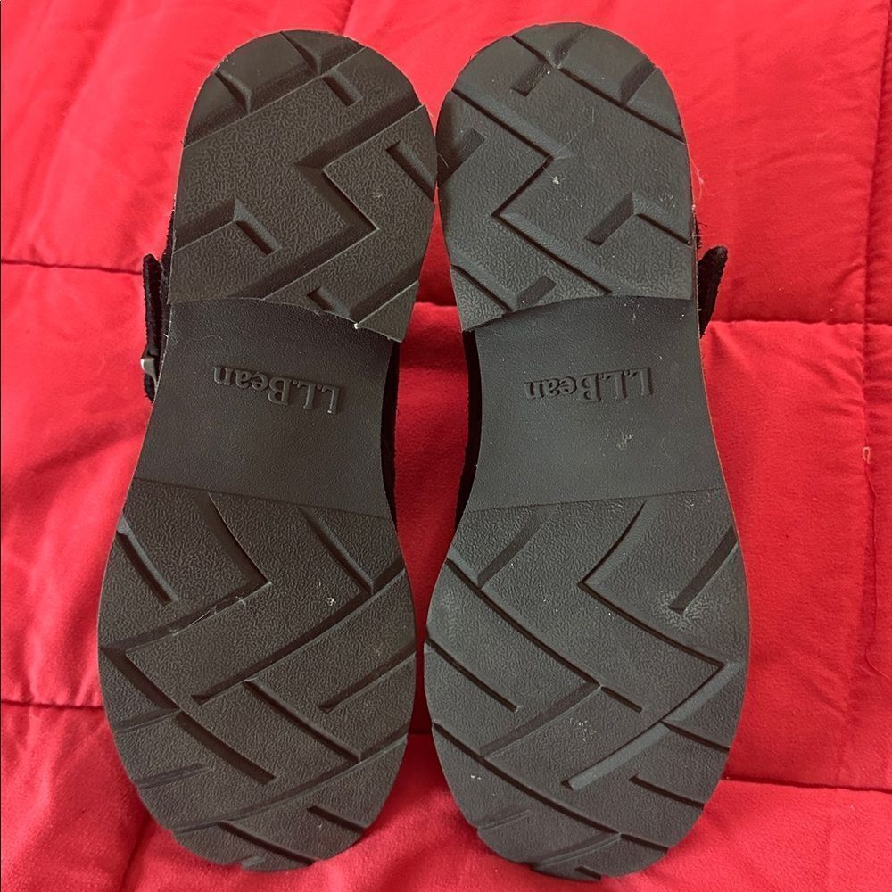 L.L. Bean Suede Booties Black Chelsea Style Size 8.5 - Picture 8 of 10